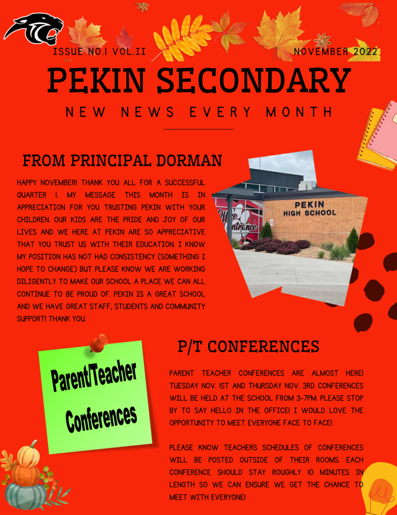 Pekin Secondary Newsletter
